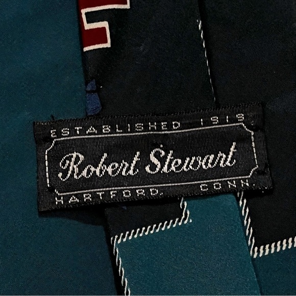 Vintage Robert Stewart Silk Tie Aztec Southwestern Tribal Print Made in USA - Picture 4 of 7